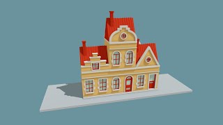 Unity Asset Store Showcase - Modular Stylized City Houses