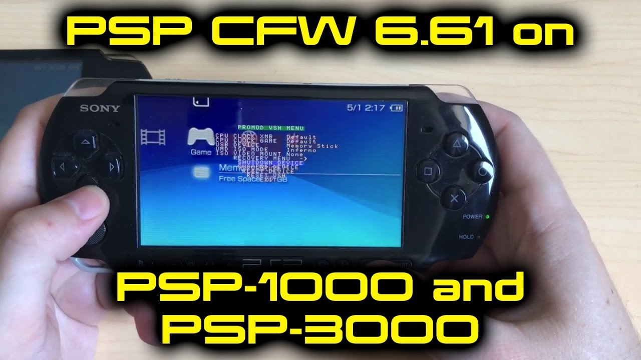 Sony Psp Cfw 6 61 On Psp 1000 And Psp 3000 Youtube