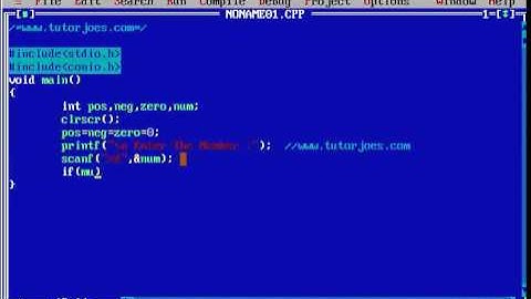 Count Number Of Positive ,Negative or Zero Number ic C PRogram Tamil