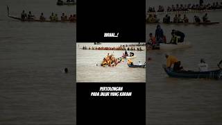 Viral.. Moment Menolong Jalur Yang Karam Pacu Jalur Kuantan Singingi 2023