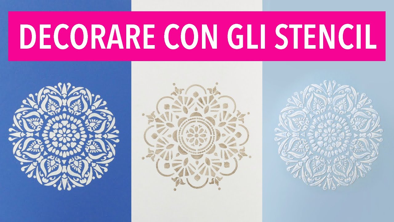 Come fare uno stencil 3 tecniche di decorazione fai da te YouTube