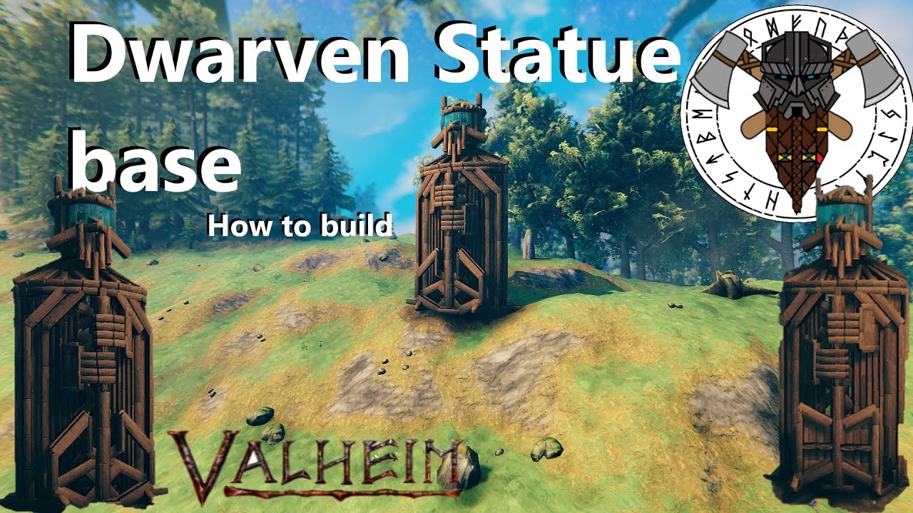 Valheim How to build a Dwarven statue base YouTube