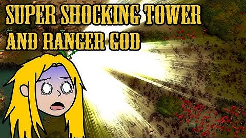 Super Shocking Tower and Ranger God - Tech Tree - They Are Billions - Custom Map - No Pause