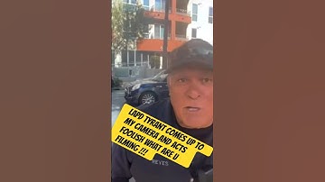 Lapd tyrant officer with ego comes why you filming !!! #photography #public #policeofficer  #short