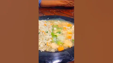 Chicken Chilli with Fried Rice #trending #chinesefood #chickenchilli