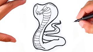 Cobra para Colorir e Pintar - Como Desenhar Bem Feito
