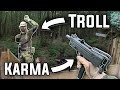 Airsoft Troll Gets Instant Karma (FULL AUTO)