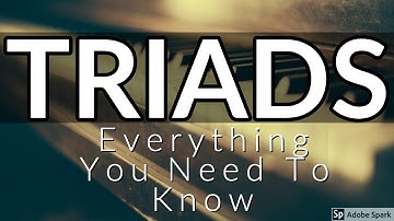 TRIADS - Everything You Need To Know - How to Build Chords (Music Theory Lesson 4)