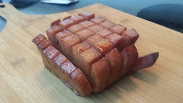 Smoked blooming SPAM in the masterbuilt smoker