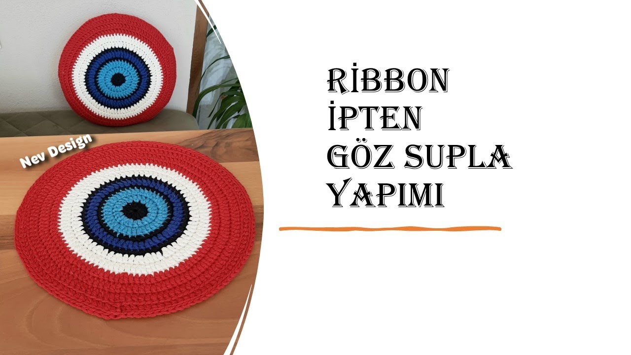 Ribbon İpten Göz (Nazar boncuğu)Supla Yapımı 🧿 Püf Noktasıyla bu videoda