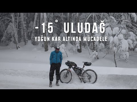 Yoğun kar altında Hissedilen -15 derece! Bursa Uludağ Mtb | Bisiklet Videoları