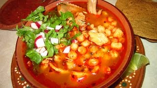 COMO HACER POZOLE ROJO DE POLLO A MI ESTILO  Recetas Aleliamada.