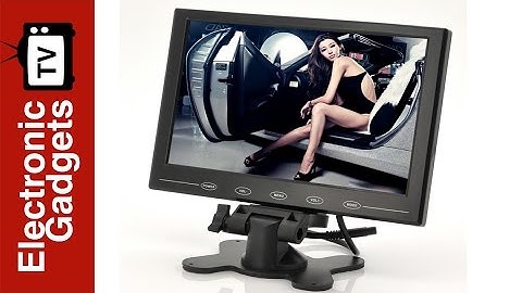 9 Inch TFT LCD Monitor - In-Car Headrest/Stand with Ultra-Thin and 800x480