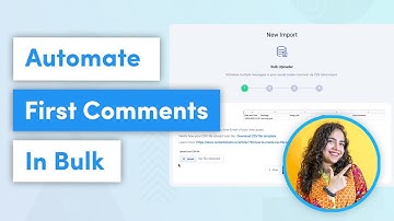 Automate Social Media First Comments in Bulk