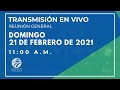 Domingo 21 de febrero de 2021 - 11:00 a. m. - Reunión General