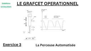 Grafcet Exercice 2 - Perceuse Automatisée