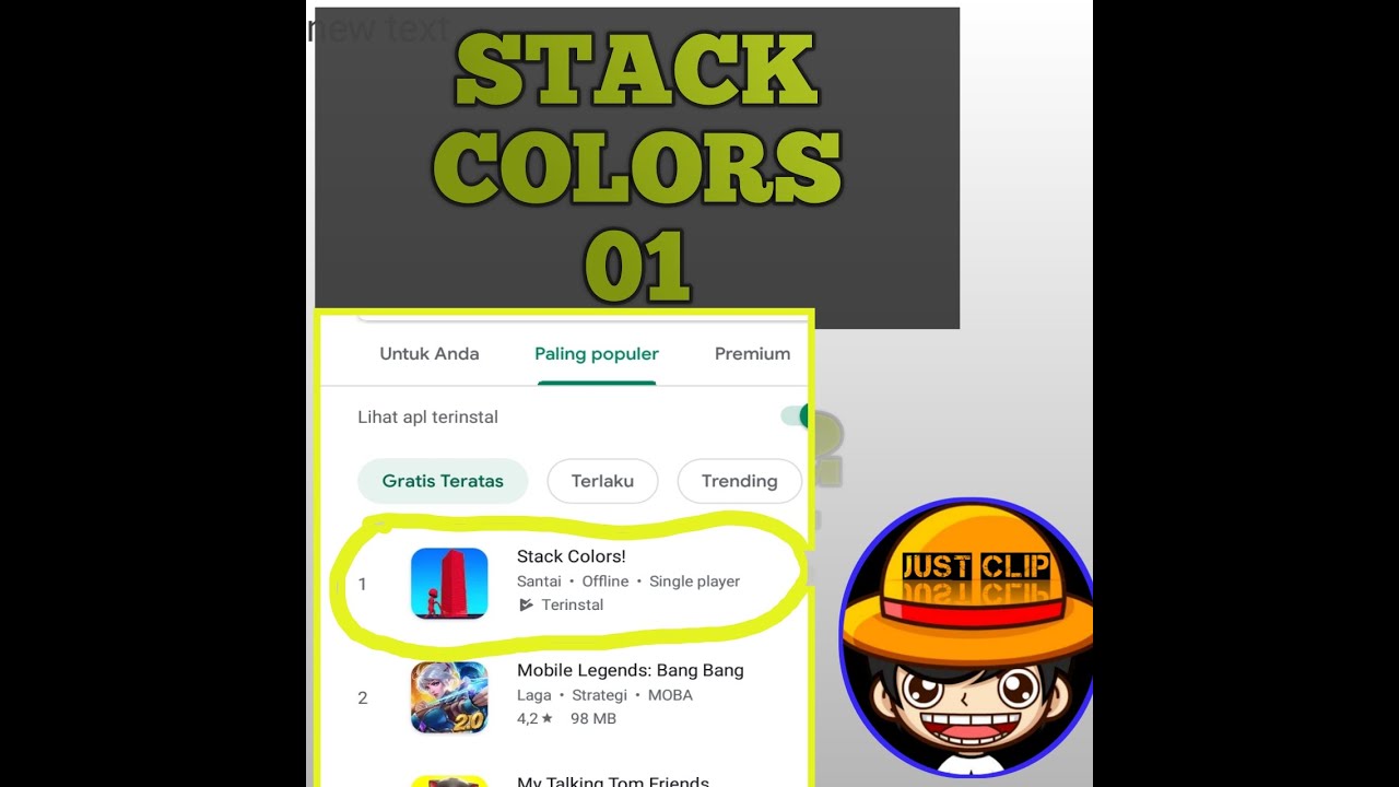 GAMEPLAY STACK COLORS | GAME | ANDROID | OFFLINE |PART 01 - YouTube
