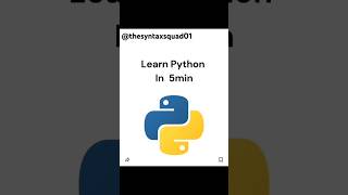 Learn python in 5 minutes....