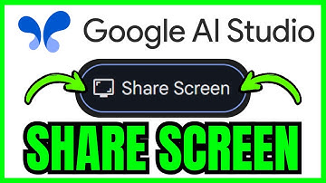 How To SHARE SCREEN With Google AI Studio (QUICK & EASY) 2025