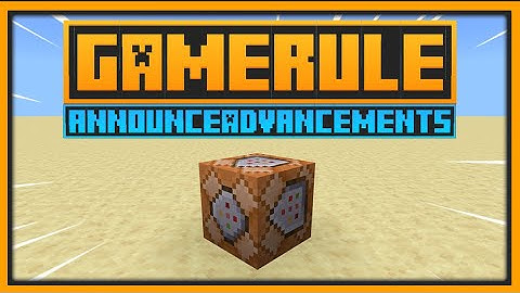 🟨 WHAT DOES announceAdvancements GAMERULE and HOW TO USE IT - Minecraft Bedrock & Java