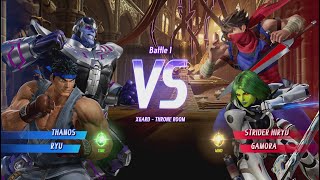 Marvel Vs CapCom - Thanos & Rya vs Strider Hiryu & Gamora