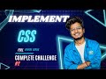 CSS Implementation Tutorial in Hindi