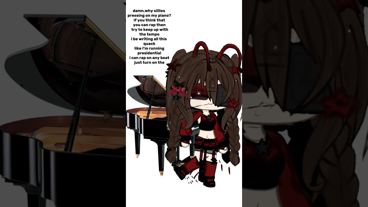 pressing piano/bad alert/#rixia #gacha #fyp #viral