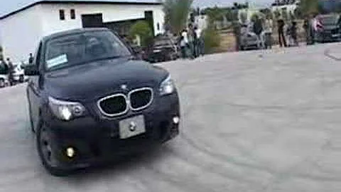 bmw 530 joseph handal making some donuts and burn ...