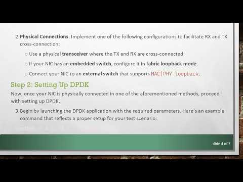 How to Set Up Loop Forwarding in DPDK using a Single NIC