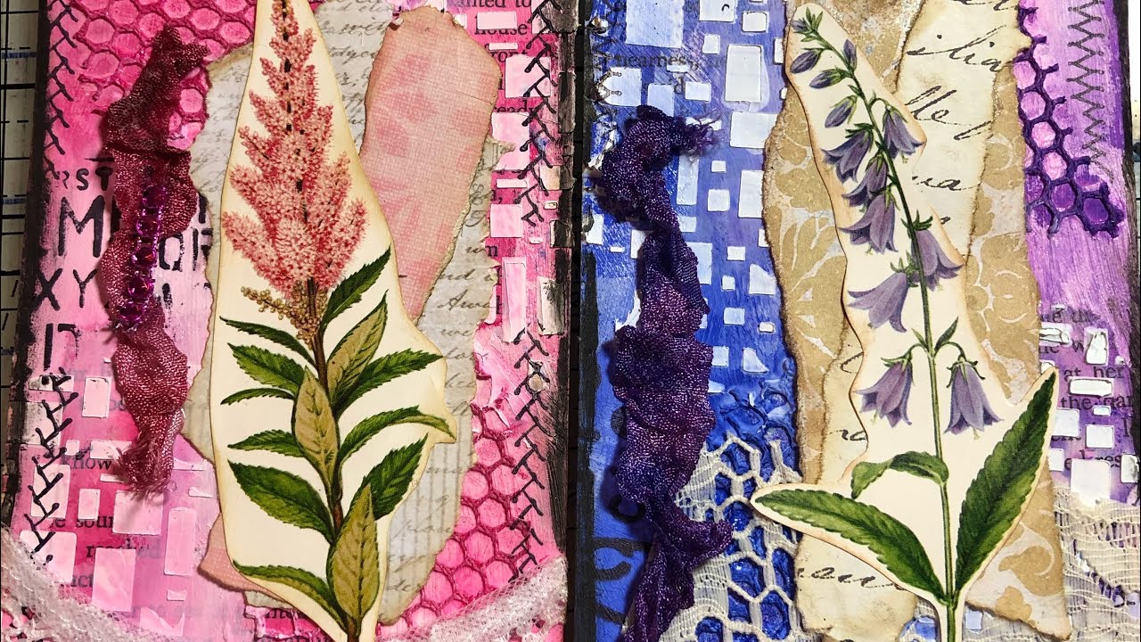 Foxglove Bliss Junk Journal #3 Mixed Media Tags 