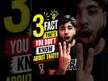3 unknown facts that you definitely don't know #facts #shorts #techshorts
