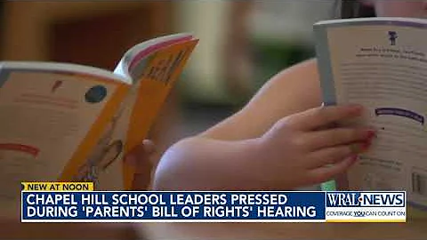 Chapel Hill school leaders pressed during Parents' Bill of Rights hearing