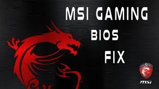 MSI Gaming Motherboard BIOS Corrupt or Boot Loop Repair Fix
