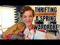 THRIFT HAUL AND TRY ON! SECOND HAND SPRING CLOTHES , SWIM WEAR AND MORE!