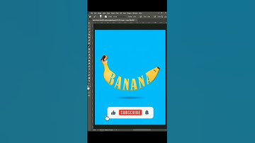 Create banana text effect in Photoshop
