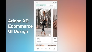 Ecommerce Store App UI Design | Adobe XD Tutorial