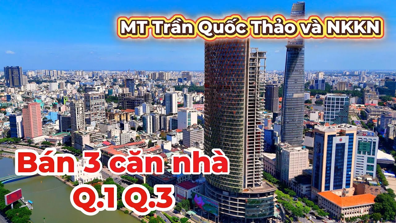 BÁN 3 TÒA NHÀ Q1, Q3. MT TRẦN QUỐC THẢO, NKKN  #bannhasaigon #bannhabinhchanh #bannhagovap