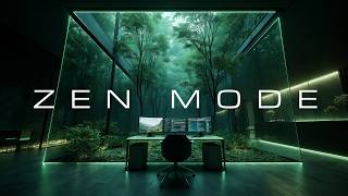 24/7  ZEN MODE — Glass Forest Studio Deep Focus Music for Calm Work, Study & Clear Mind | Green Glow