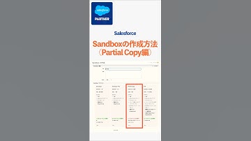 【Salesforce】Sandboxの作成方法（Partial Copy編）#salesforce