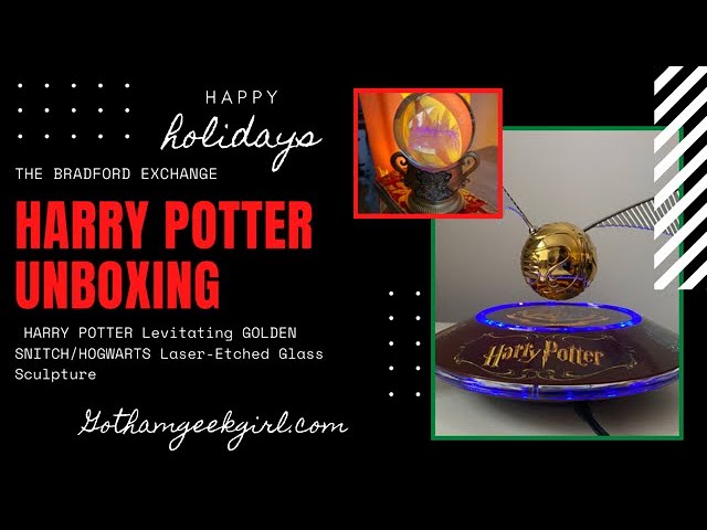 HARRY POTTER Levitating GOLDEN SNITCH & Hogwarts Orb Unboxing