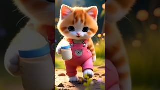 Sak Hiba The Cutest Baby Cat With Bottle