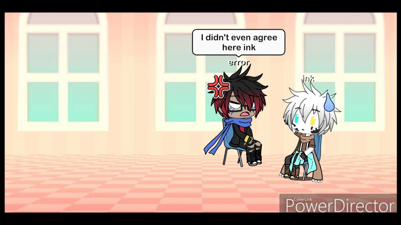 Ink and error react to ink x error comics - YouTube