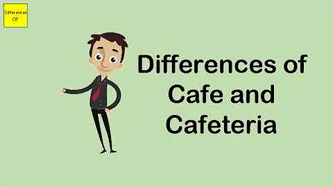 Is cafeteria and cafe the same?
