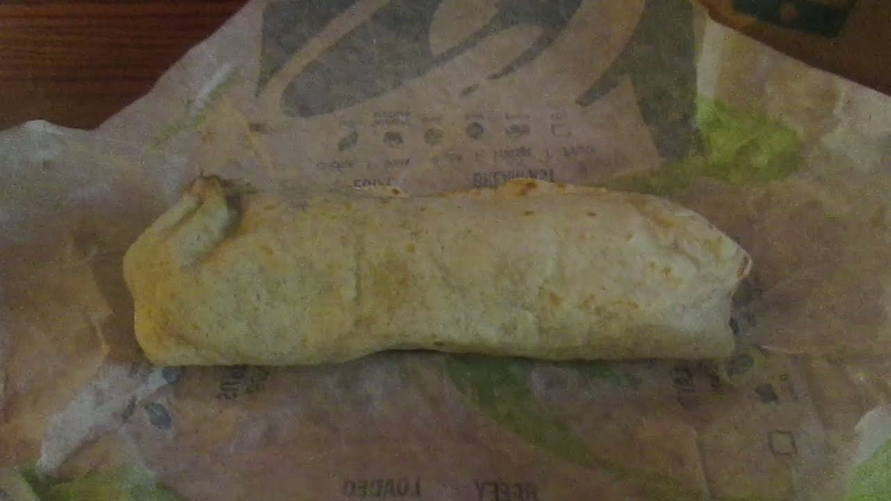 Taco Bell Fiesta Veggie Burrito YouTube