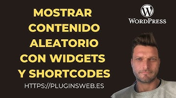 ✅ MOSTRAR CONTENIDO ALEATORIO CON WIDGETS Y SHORTCODES WORDPRESS