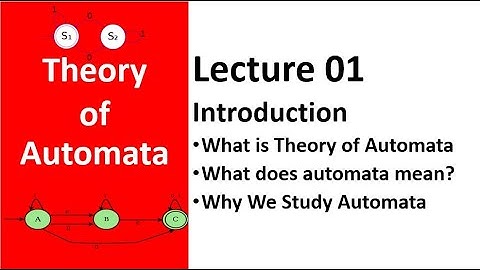 Introduction to Theory of Automata Lecture 01 | Theory of Automata Tutorial Full Course