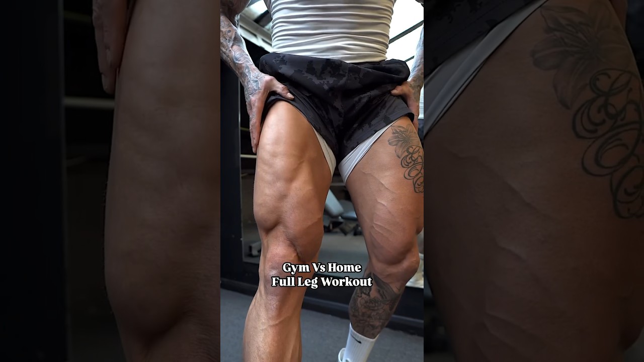 Gym VS Home Leg Workout🦵Save & smash this all round/size building workout! 