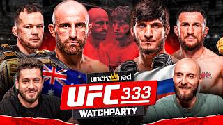 UFC 333 WATCH PARTY LIVE STREAM: Alex Volkanovski vs Movsar Evloev, Petr Yan vs Merab Dvalishvili