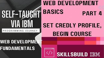 Part 4 - Setup Credly Profile _ Web Development Basics _ Web Developer learning path