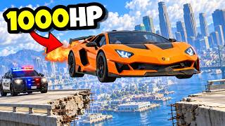 Escaping Cops in a 1000HP SUPER CAR in GTA 5 RP